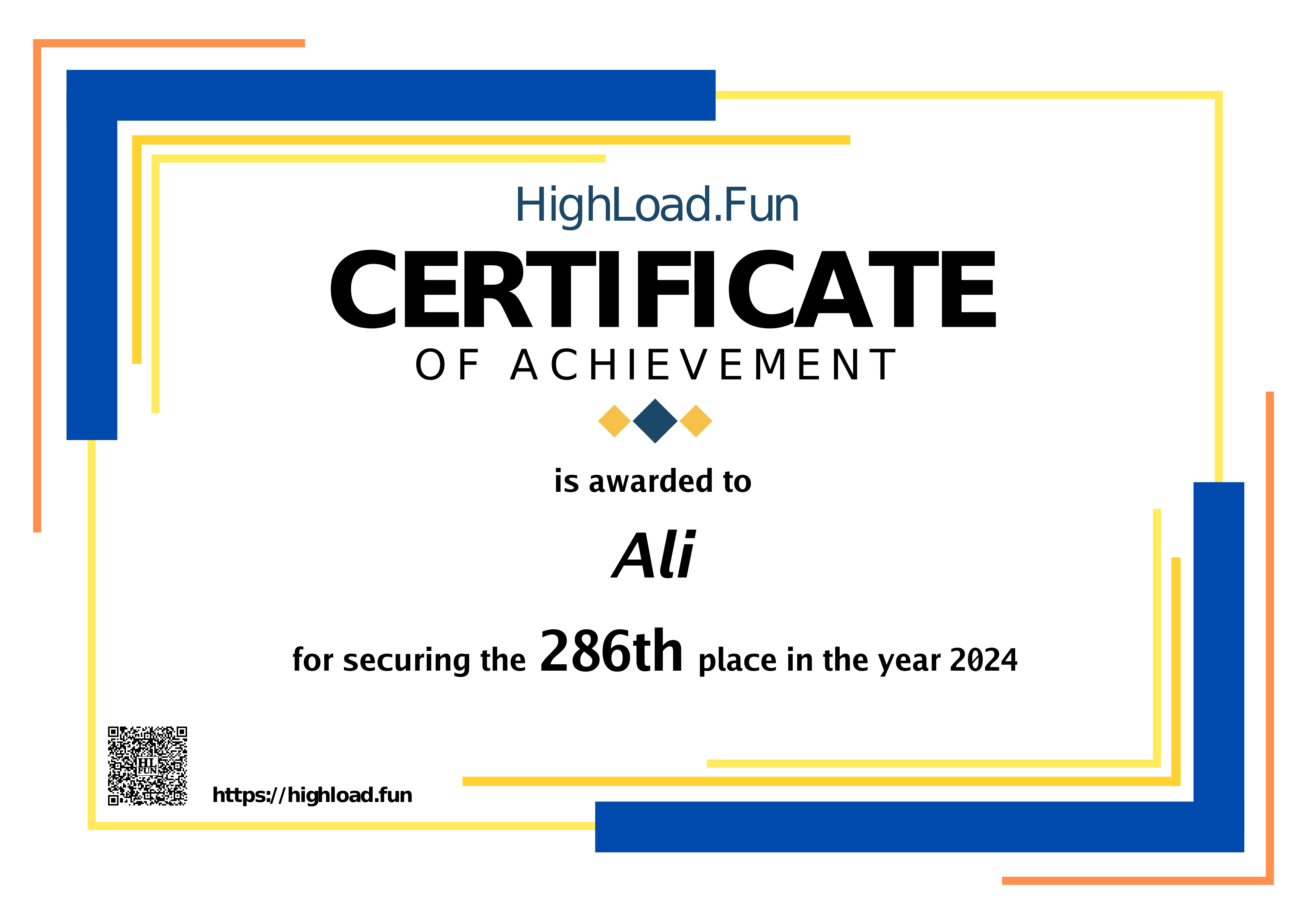 Certificate 2024