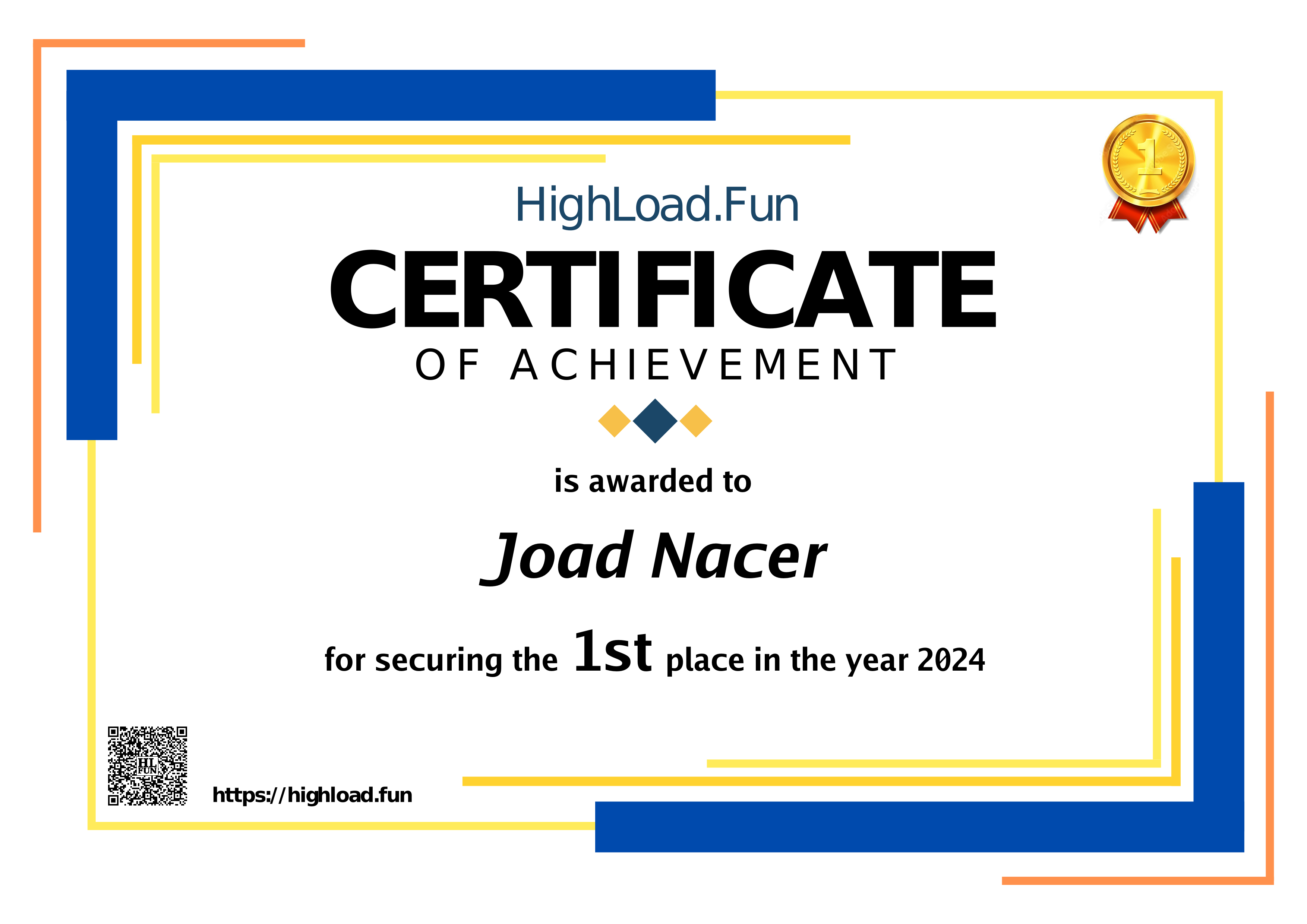 Certificate 2024
