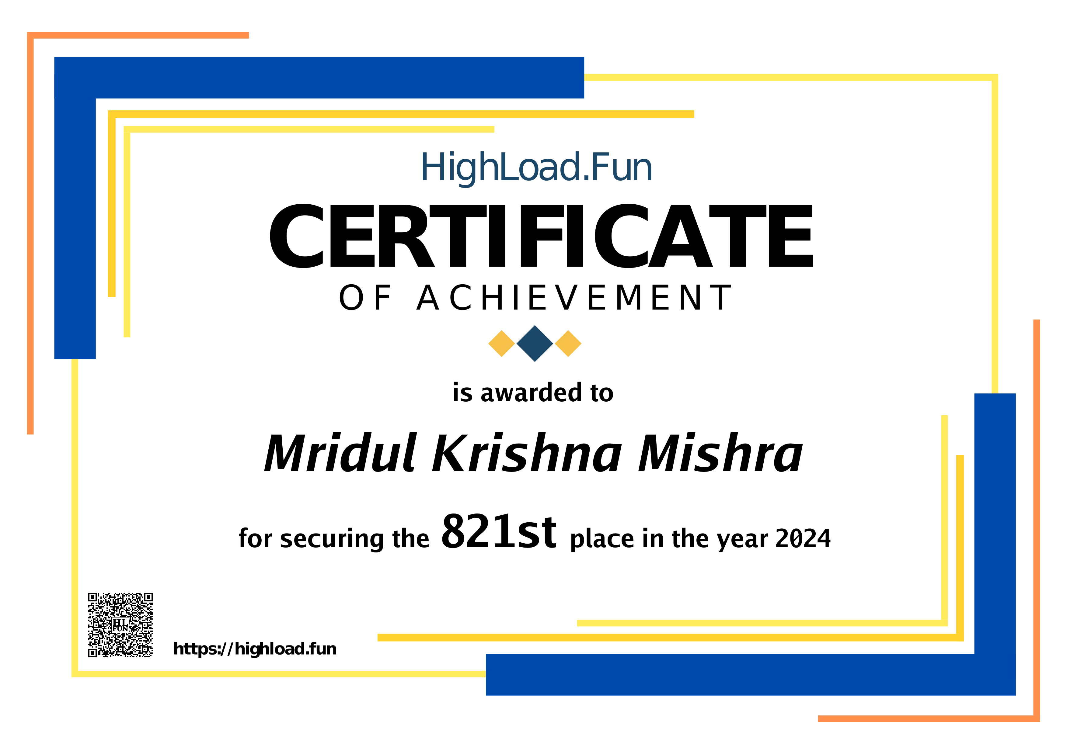 Certificate 2024