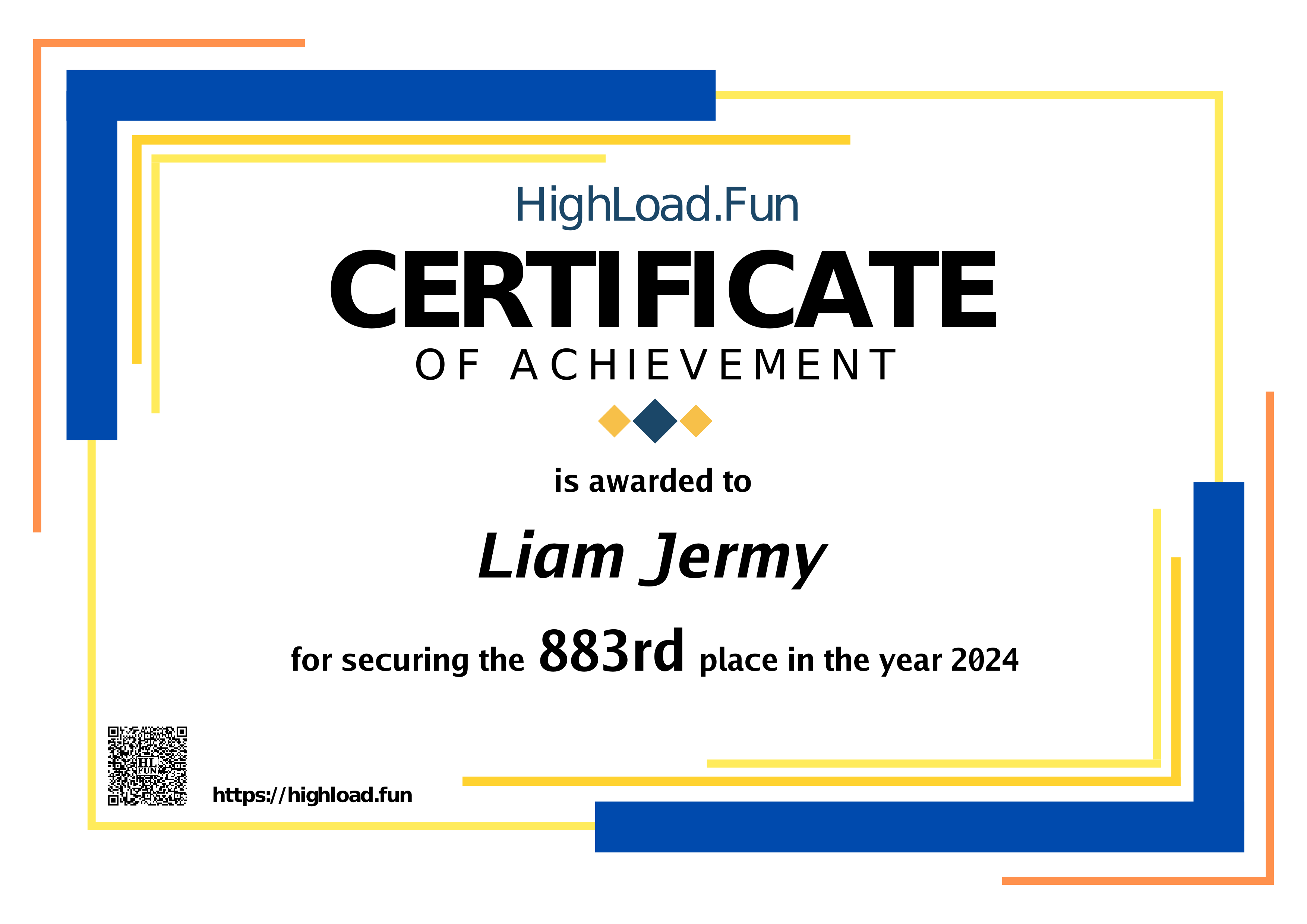 Certificate 2024
